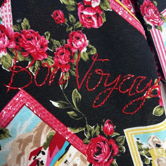 VANITY Y2K Lizzie McGuire Novelty Print Ruffle Sleeve Bon Voyage Blouse - Picture 6 of 11